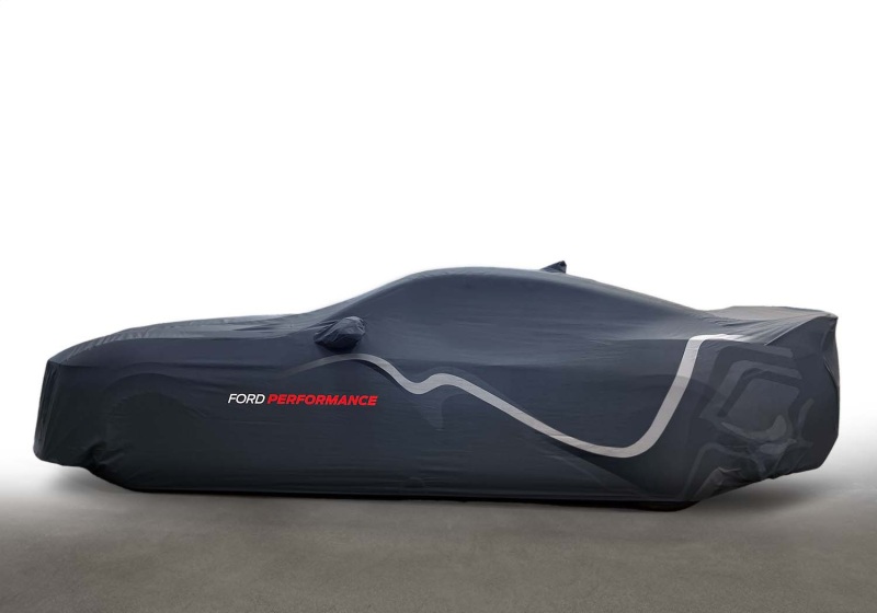 Ford Mustang Car Cover - Ford Racing - High Wing Outdoor - Gray - 2024+ Ford Mustang Car Cover - Ford Racing - High Wing Outdoor - Gray - 2024+